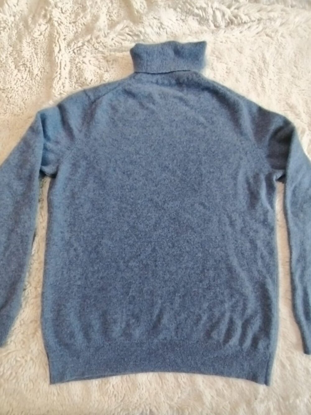 Hudson's Bay Company Blue Turtleneck Knit Sweater